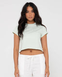 Rusty Essentials Classic Slim Crop Tee