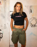 Rusty Tank Girl Low Rise Cargo Short