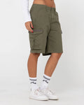 Rusty Tank Girl Low Rise Cargo Short