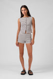 RPM Button Up Tank Top