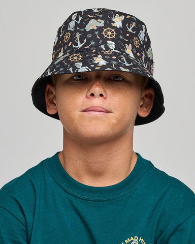 The Mad Hueys Croc Captain Youth Reversible Bucket Hat