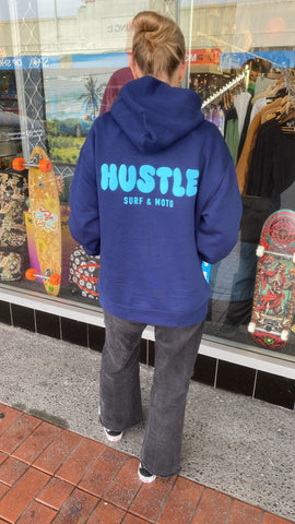 Hustle Womens Puff Print Hoody