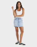 Roxy Shine Denim Mini Skirt