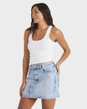 Roxy Shine Denim Mini Skirt