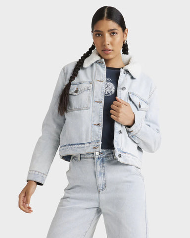 RVCA Roy Sherpa Denim Jacket