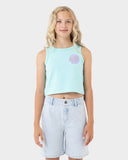 Santa Cruz Other Dot Pop Chest Cropped Girls Tank
