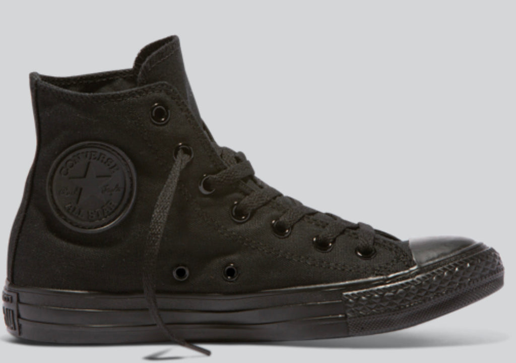 Converse Chuck Taylor Allstars Hi Top Black Mono – Hustle Surf