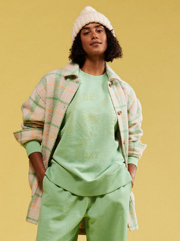 Roxy Check It Out Oversized Overshirt