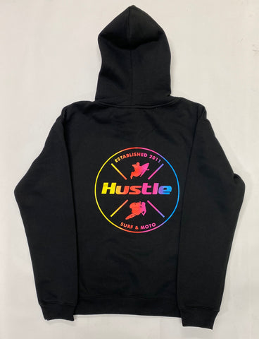 Hustle Hoodie Youth 4 colour fade