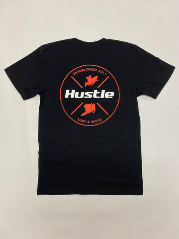 Hustle Tee fire orange