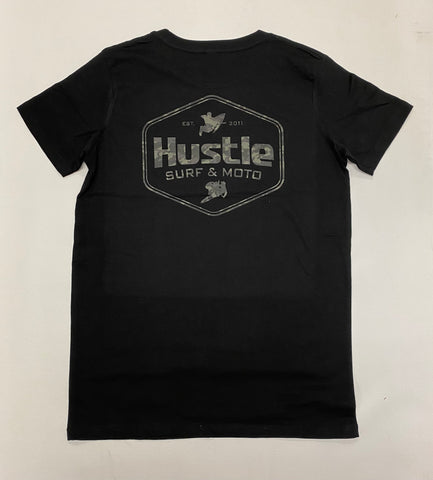 Hustle Youth Tee Camo Stamp